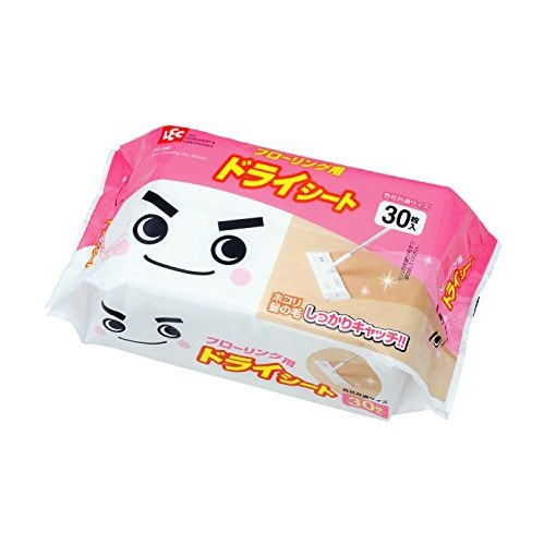 <購買正價貨品滿$300~可以優惠價$12換購> LEC 地板雙面兩用除塵紙 30枚 (SS-246)