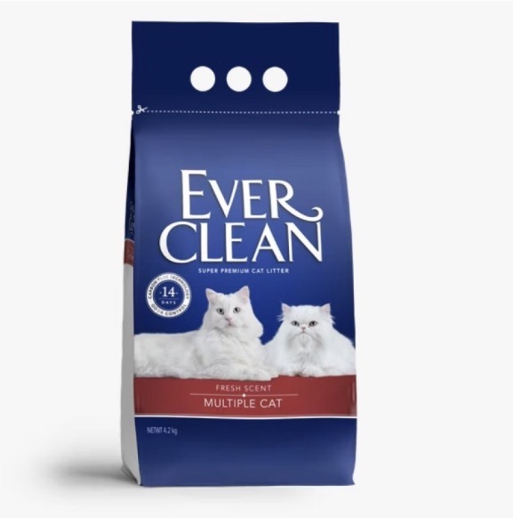 <限時優惠>Ever Clean 貓砂 特強方香多貓用配方 (紅色) 4.2kg x6包優惠