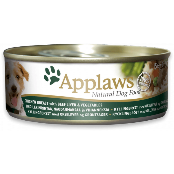 Applaws 全天然狗罐頭 雞,牛肝,菜 156g