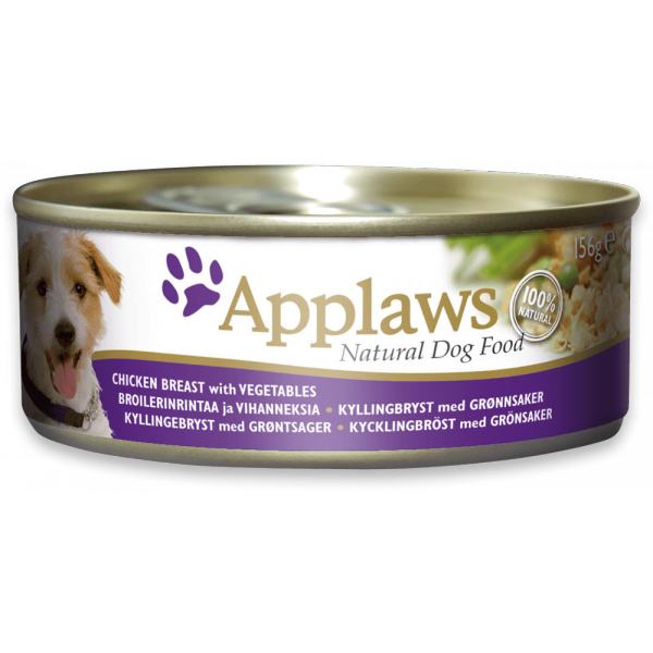 Applaws 全天然 狗罐頭 雞柳, 菜 156g