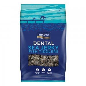 Fish4Dogs 营养洁齿点心 - 鱼皮方块 (小粒)  Sea Jerky Tiddlers FF 115g (犬用)