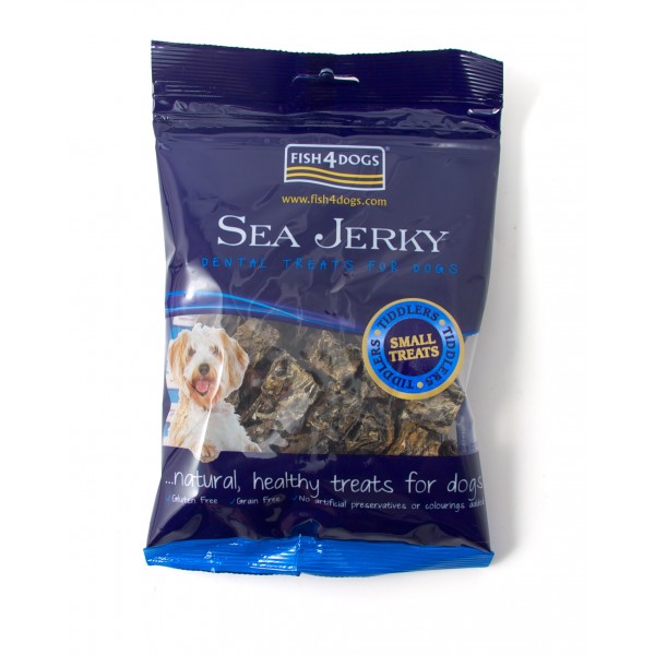 Fish4Dogs 營養潔齒點心 - 魚皮方塊 (小粒)  Sea Jerky Tiddlers FF 115g (犬用)
