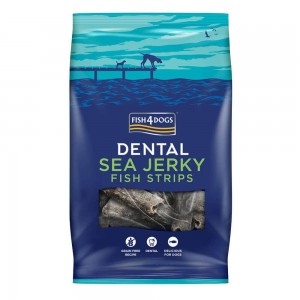 Fish4Dogs 营养洁齿点心 - 鱼皮薄片 Sea Jerky Fish Strips 100g (犬用)