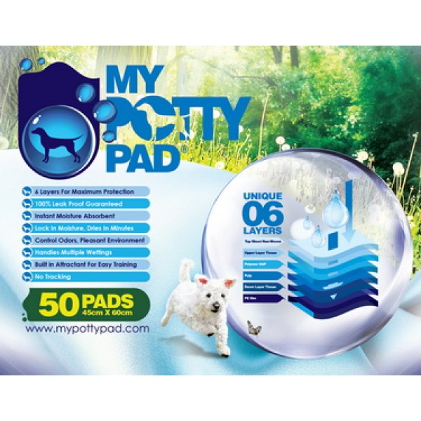 My Potty Pad 殿堂級寵物尿墊 45 x 60 cm (50片)