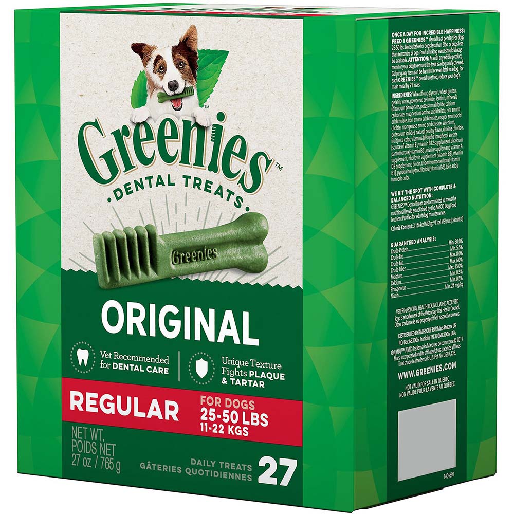 Greenies 潔齒骨 原味系列 - 標準犬 27oz (27支/包)