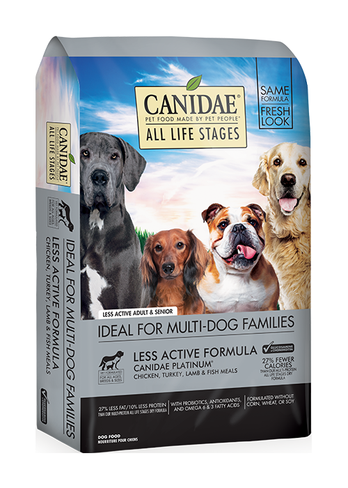 Canidae 年長/低熱量加倍護理配方 狗乾糧 (Less Active Formula) 5磅
