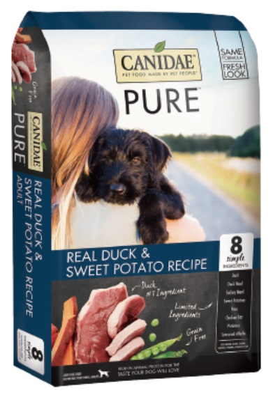 Canidae PURE 無穀物天際成犬配方(鴨肉& 甜薯) 狗糧 4磅