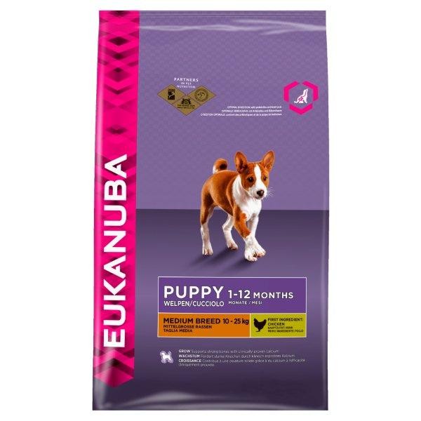 EUKANUBA 優卡幼犬雞肉 (中型犬)15kg