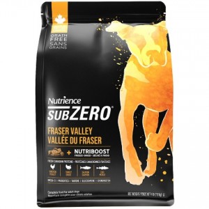 Nutrience SubZero – 無穀物雞、火雞、海魚全犬配方 (凍乾鮮雞肉) 4lb (橙黑)