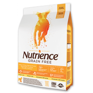 Nutrience 天然無穀物 火雞、雞、鯡魚 全犬乾糧 2.5Kg (橙白)