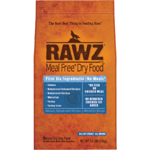 RAWZ 無穀物低溫烘焙三文魚, 脫水雞肉及白魚肉狗糧 3.5lb
