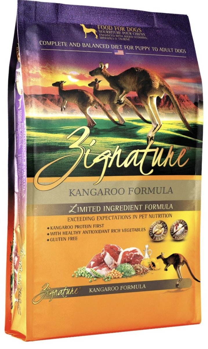 Zignature 超越 無穀物袋鼠肉配方 狗糧 12.5磅