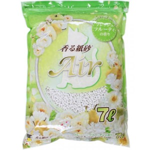 日本Super Cat 超級貓 Air3D立體紙砂 (綠色水果香味) 7L（日本製）