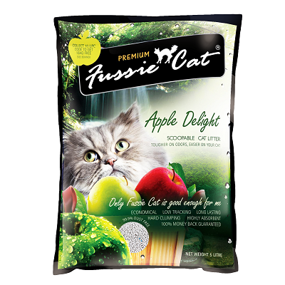 Fussie Cat 蘋果味礦物砂 10L