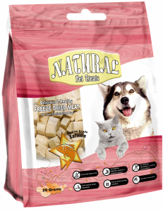 Natural 脫水三文魚粒 貓狗小食 35g (粉紅)