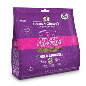 Stella & Chewy's 三文魚 + 雞肉配方 Freeze Dried Yummy Lickin' Salmon & Chicken 凍乾脫水貓主食糧 8oz