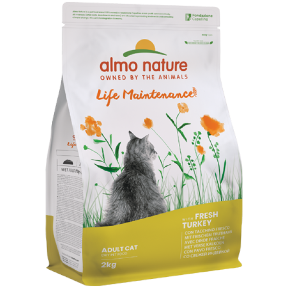 Almo Nature Holistic Maintenance Fresh Turkey 火雞肉配方 (627) 貓糧 2kg