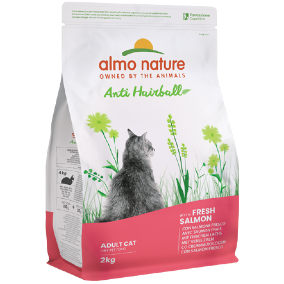 Almo Nature Anti-Hairball 三文魚去毛球配方成貓糧 2kg (672)