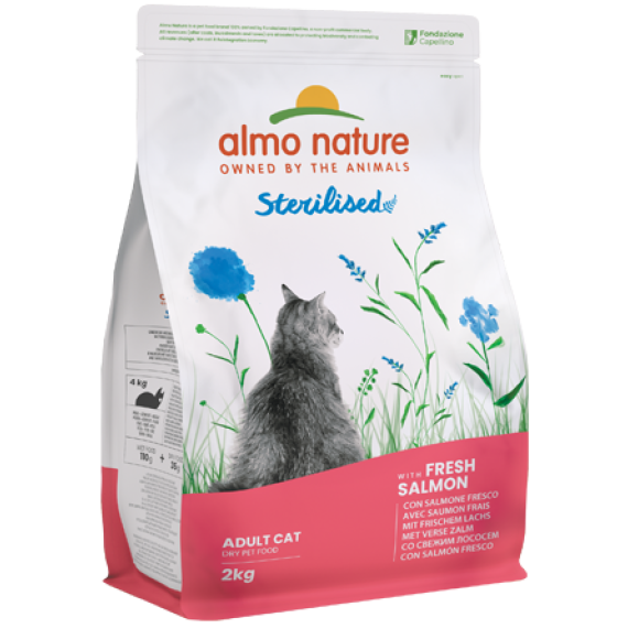 Almo Nature Sterilised 三文魚&米飯 絕育配方成貓糧  (671) 2kg