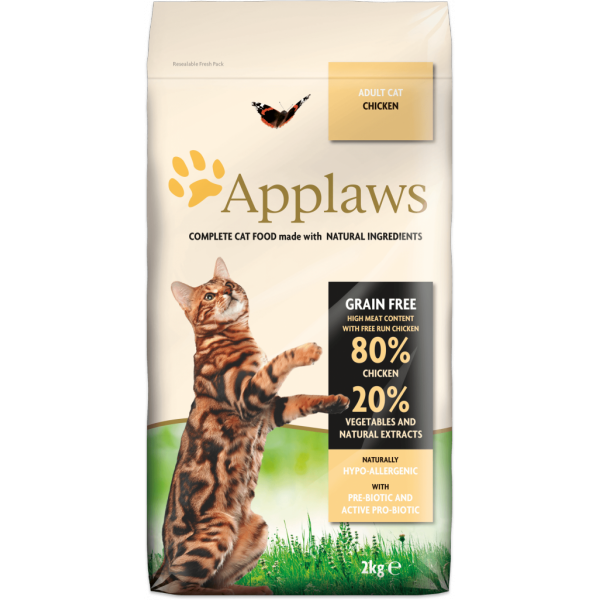 Applaws 鸡肉配方 成貓乾粮 Adult Cat Chicken 2kg (4022)