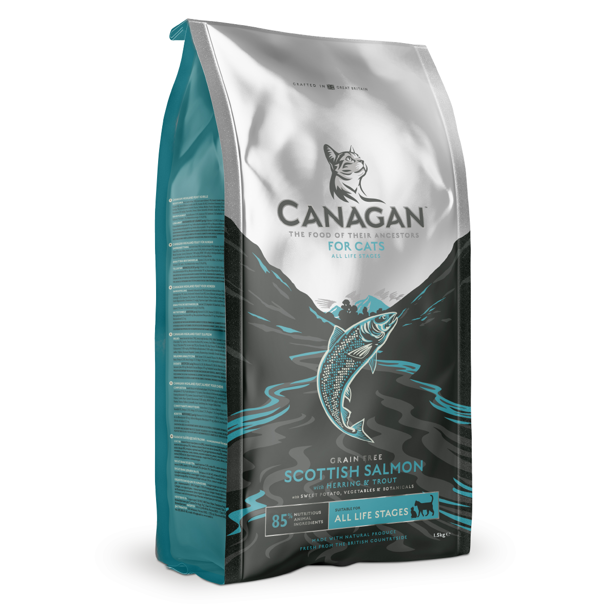 Canagan 原之選 無穀物 蘇格蘭三文魚配方 全貓乾糧 Scottish Salmon 4kg