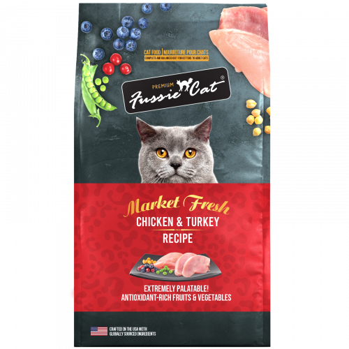 Fussie Cat 高竇貓 無穀物 雞肉+火雞配方 (紅) 10lb