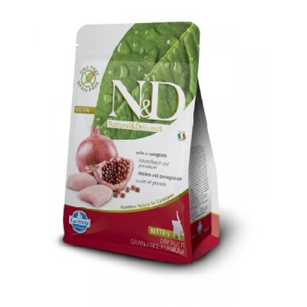 Natural & Delicious 石榴+雞 幼貓配方乾糧 1.5kg