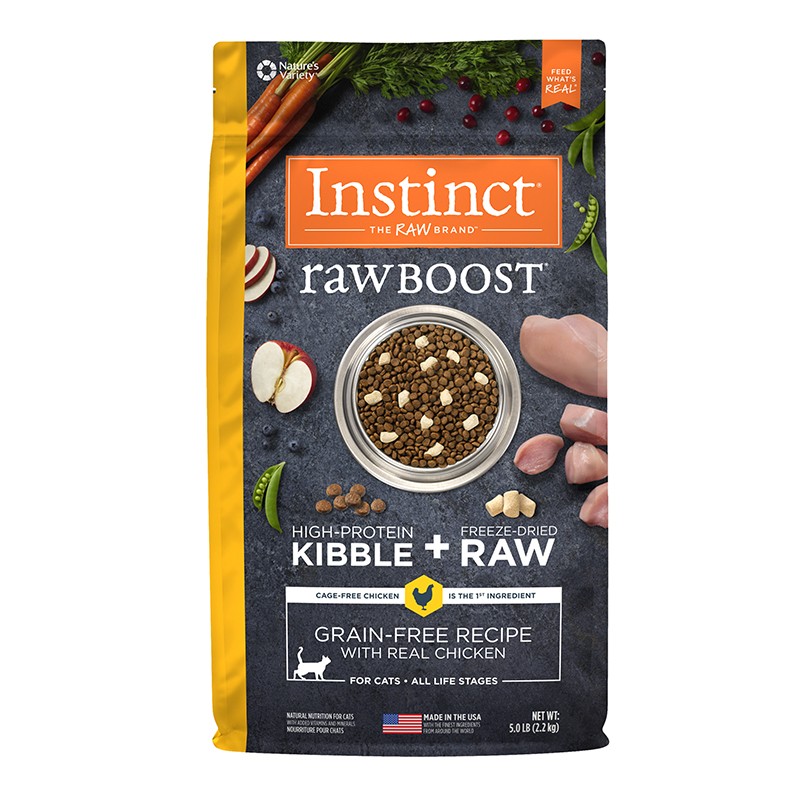 Nature's Variety raw boost 本能 原野生肉 無穀物雞肉配方 貓糧 10磅