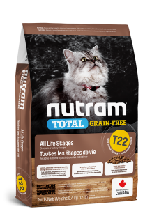 Nutram T22 無穀物 火雞+雞 全貓糧 5.4kg
