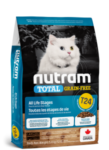 Nutram T24 無穀物 三文魚+鱒魚 全貓糧 2kg