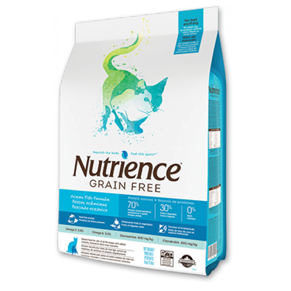 Nutrience 紐翠斯 無穀物 7種魚全貓配方2.5kg (5.5lb) (藍白)