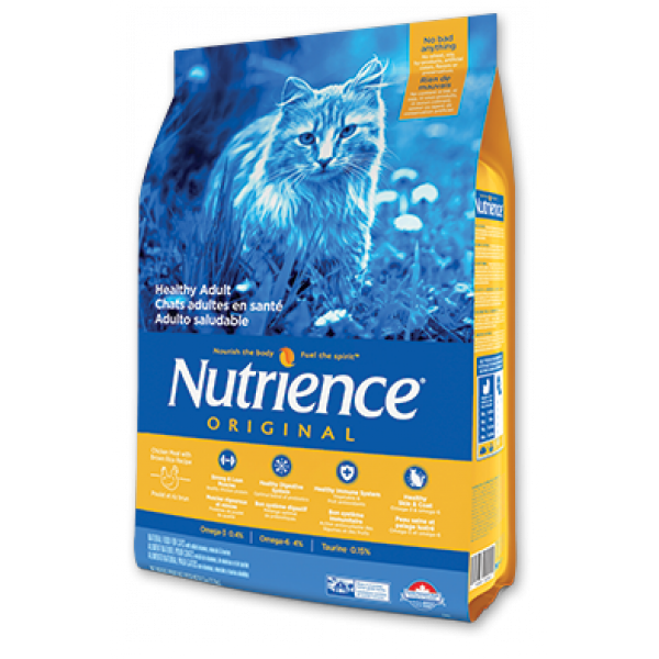 Nutrience 紐翠斯 Original 經典系列成貓糧 (雞肉糙米配方) 2.5kg (5.5lb)