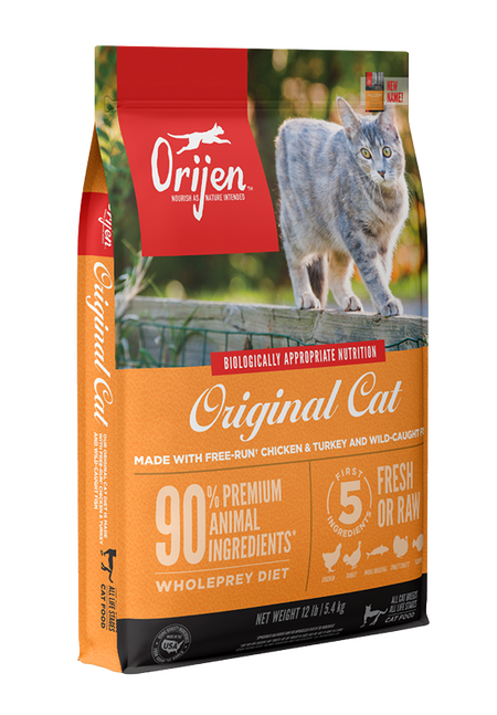 Orijen 渴望 無穀物 (Original Cat) 雞肉 貓糧 1.8kg (黃色)