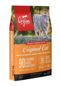Orijen 渴望 無穀物 (Original Cat) 雞肉 貓糧 5.4kg (黃色)