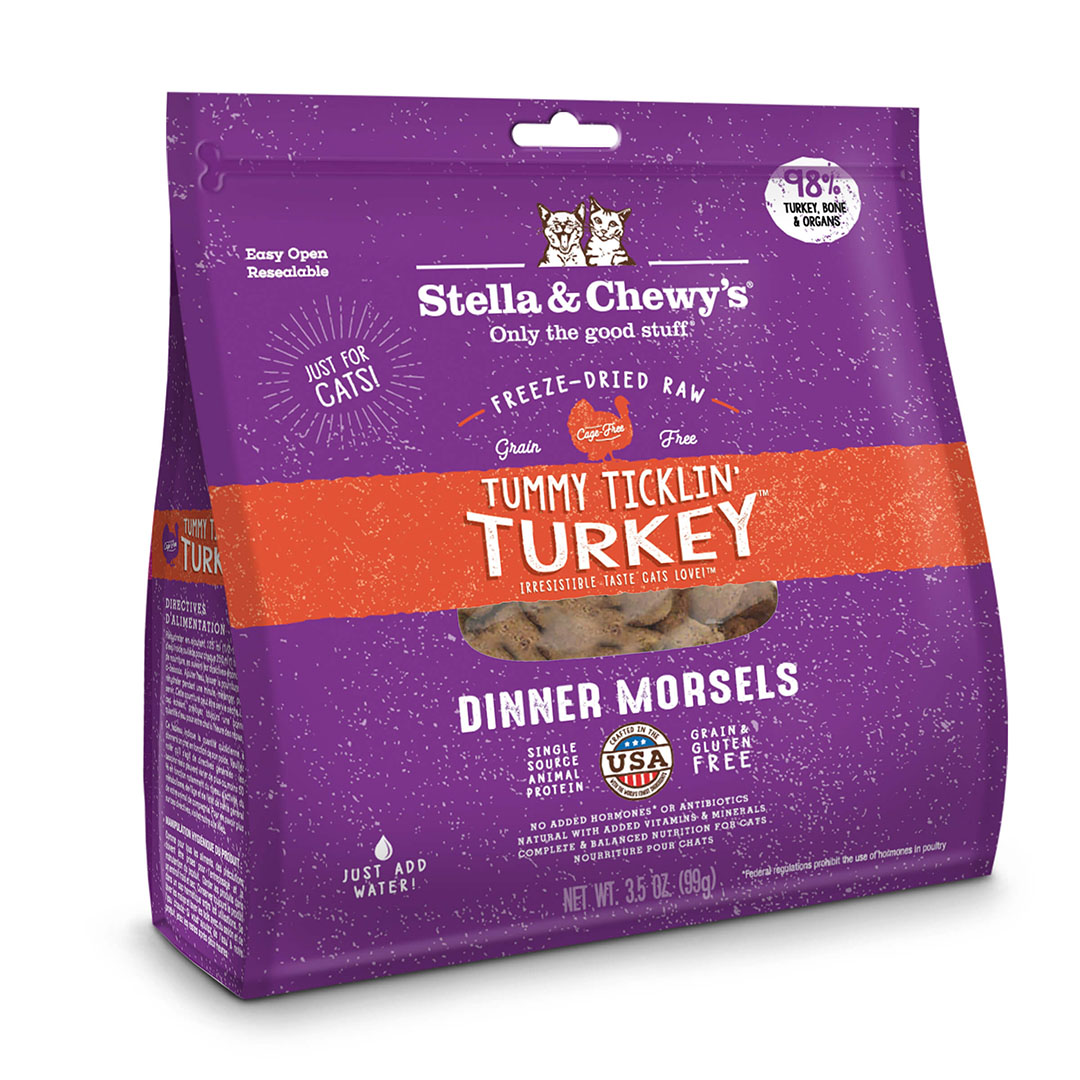 Stella & Chewy's 火鸡肉配方 Freeze Dried Tummy Ticklin' Turkey 冻乾脫水貓主食粮 8oz
