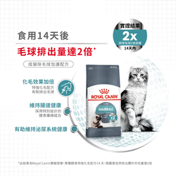 Royal Canin 法國皇家 Hairball 成貓除毛球加護配方 乾糧 10kg