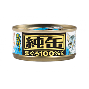 Aixia（愛喜雅）純缶24號 吞拿魚+白飯魚 貓罐頭 65g (JMY-24)