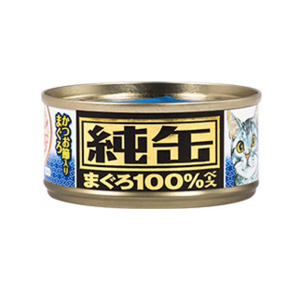 Aixia（爱喜雅）纯缶25号 吞拿鱼+乾鰹鱼 貓罐头 65g (JMY-25)