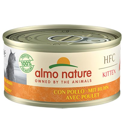 Almo Nature HFC Kitten 鸡肉 幼貓罐头 70g (9105)
