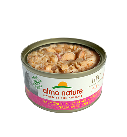 Almo Nature HFC Jelly 三文魚 + 雞肉 貓罐頭 70g (9030)