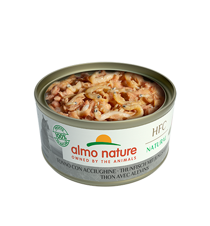Almo Nature HFC Natural 吞拿魚+白飯魚 貓罐頭 70g (9084)