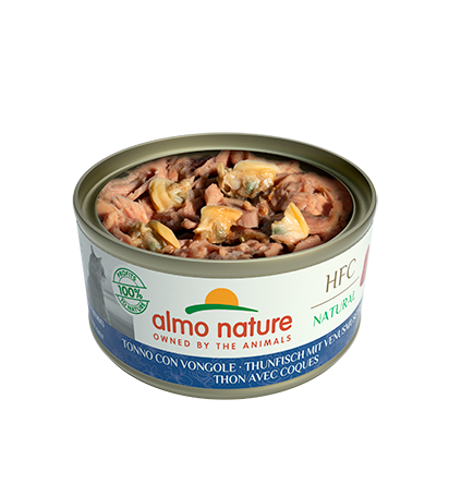 Almo Nature HFC Natural 吞拿魚+蜆肉 貓罐頭 70g (9045)