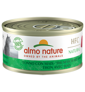 Almo Nature HFC Natural 吞拿魚+栗米 貓罐頭 70g (9033)