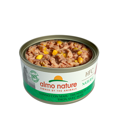Almo Nature HFC Natural 吞拿魚+栗米 貓罐頭 70g (9033)