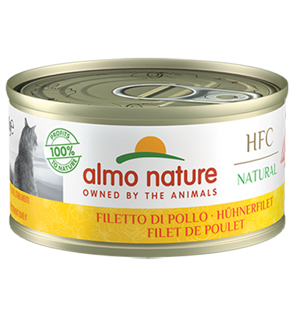 Almo nature HFC Natural 雞柳片 貓罐頭 70g (9016)