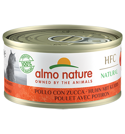 Almo Nature HFC Natural 雞肉+南瓜 貓罐頭 70g (9034)