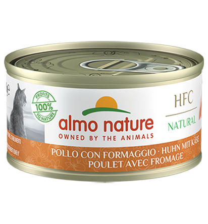 Almo Nature HFC Natural 雞肉+芝士 貓罐頭 70g (9083)
