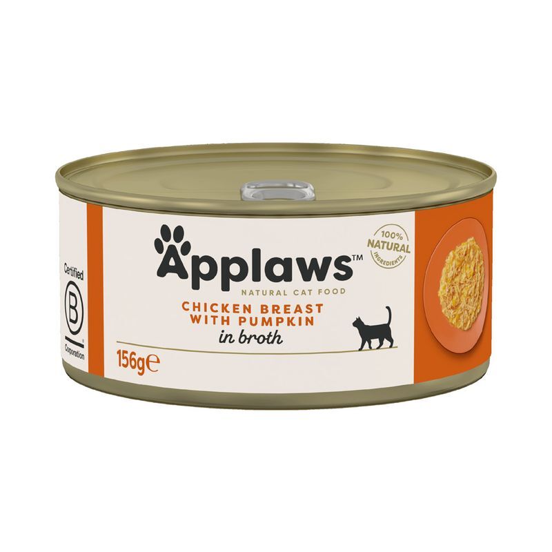 Applaws 爱普士 鸡胸肉+南瓜 成貓罐头 156g (2010)