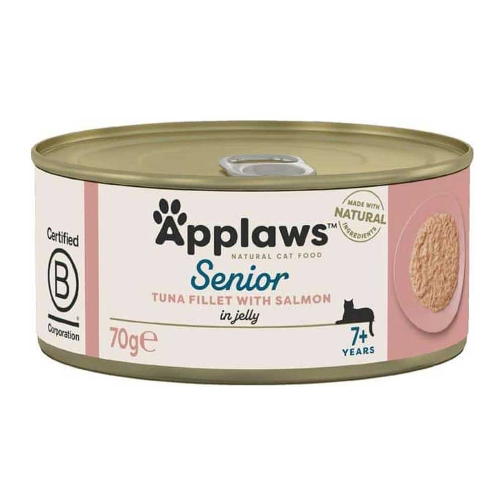 Applaws 愛普士 (Jelly) 啫喱系列 吞拿魚+三文魚 老貓罐頭 70g (1328)