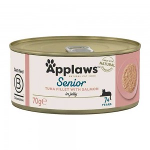 Applaws 愛普士 (Jelly) 啫喱系列 吞拿魚+三文魚 老貓罐頭 70g (1328)